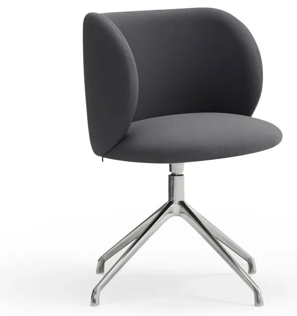 Sötétszürke kárpitozott étkezőfotel Mogi – Teulat