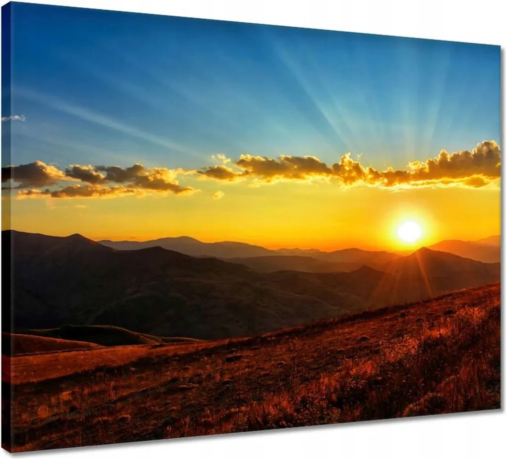 Vászonkép 50x40 Gyönyörű naplemente