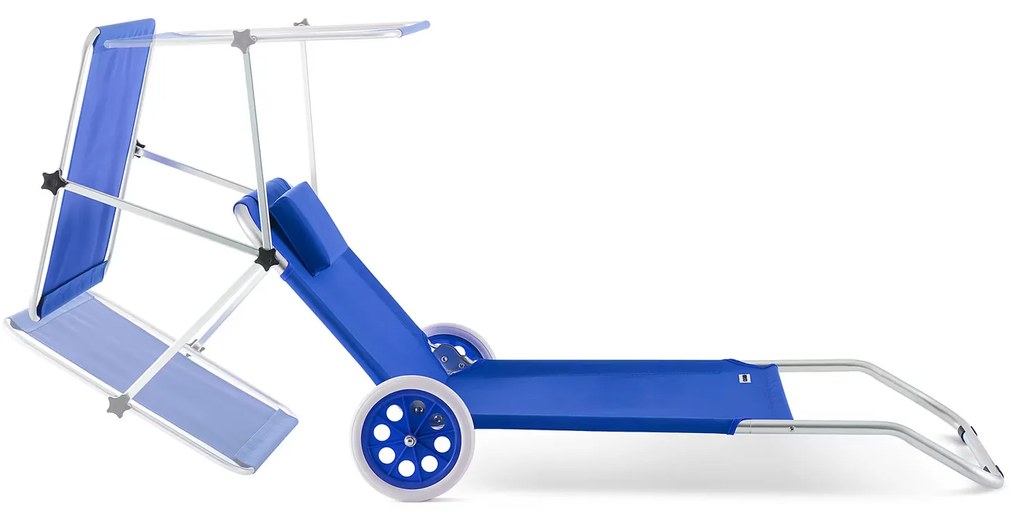 Deuba Kreta alumínium napozóágy - kék