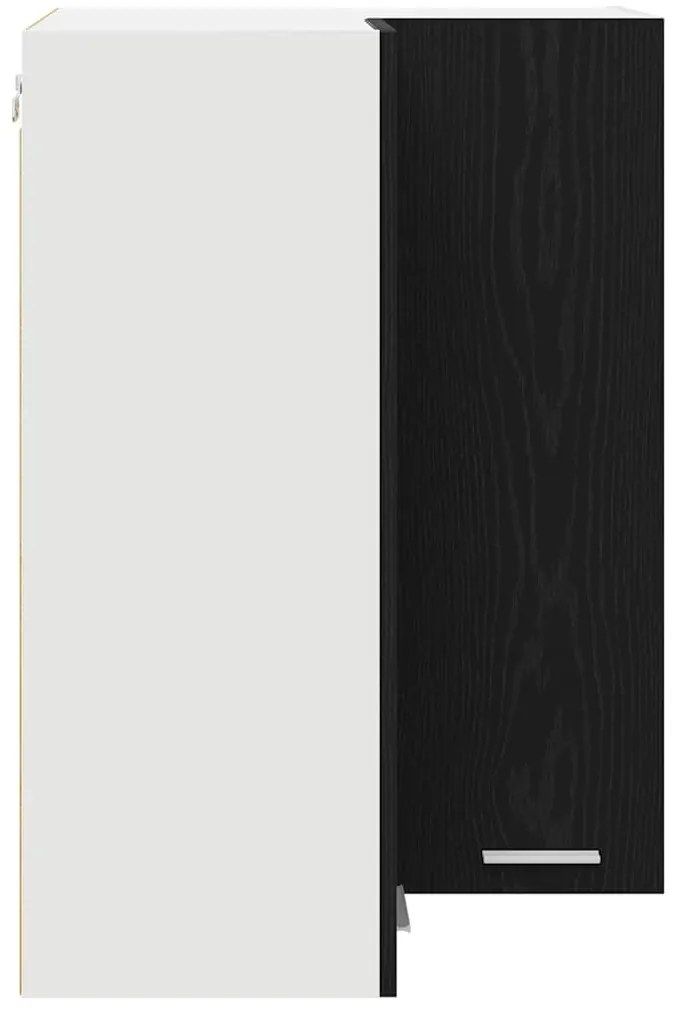 Függő szekrény Riga Fekete tölgy és fehér 57 x 57 x 80 cm