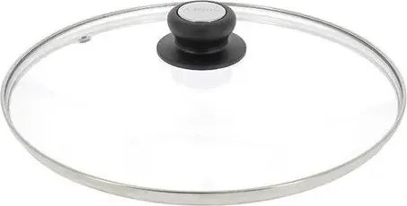 de Buyer 4112.28, üveg, 28 cm átmérőjű, magasabb peremű serpenyőkhöz és edényekhez