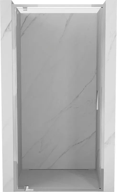 Mexen Exo, 1-szárnyú zuhanyajtó 85 cm-es nyíláshoz, 6 mm-es átlátszó üveg, króm profil, 8181-085-000-01-00