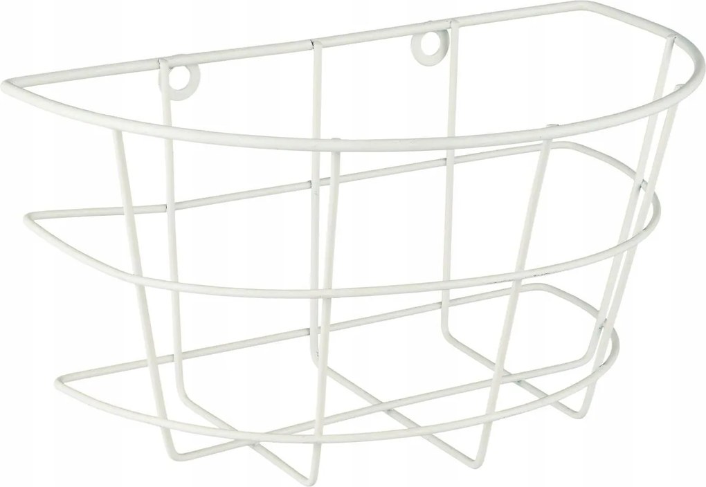 Függő kosár Fehér Félkör alakú Fali Erkély Konyha Terasz Ib Laursen