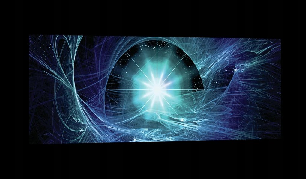 Vászonkép 145x45 Kozmosz energia örvény fény csillag galaxis absztrakt