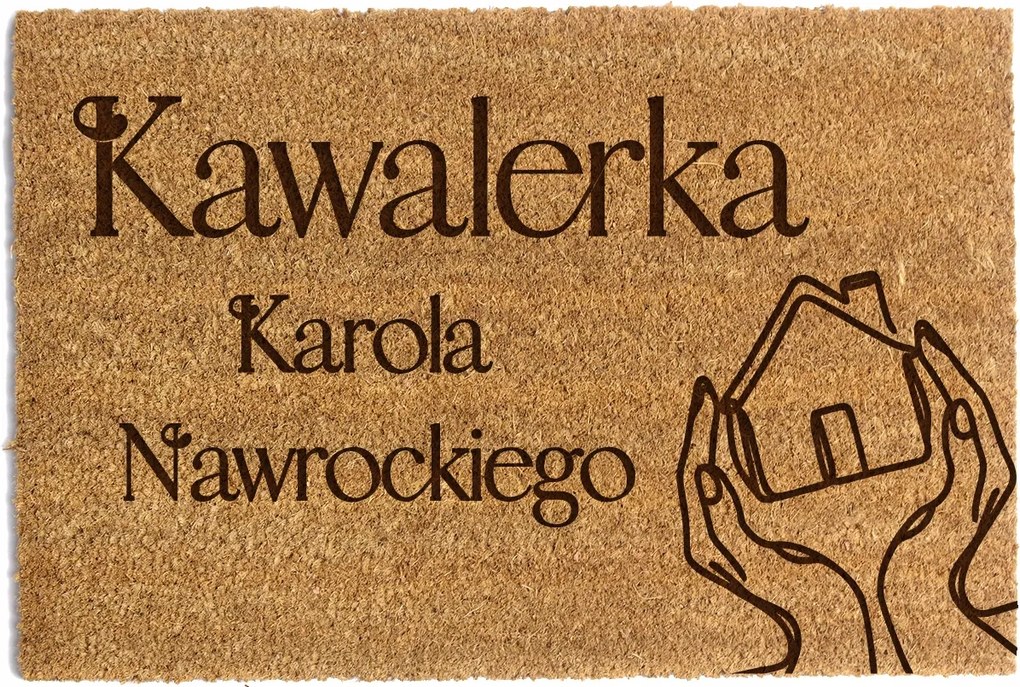 Lábtörlő Ajtó Alá 60 x 90cm Karol Nawrocki lovagnő