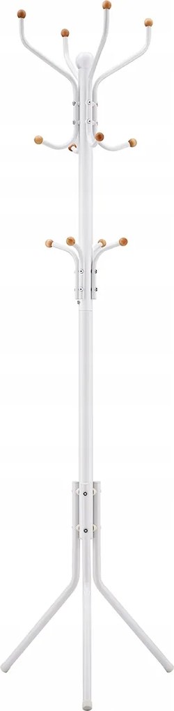 Fém ruhaállvány 182 cm krém és fehér színben