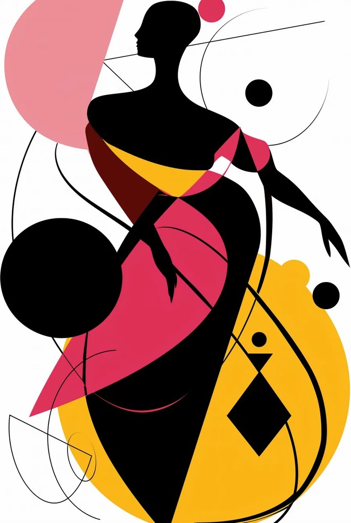 Poszter 40x50cm Grácia sziluett