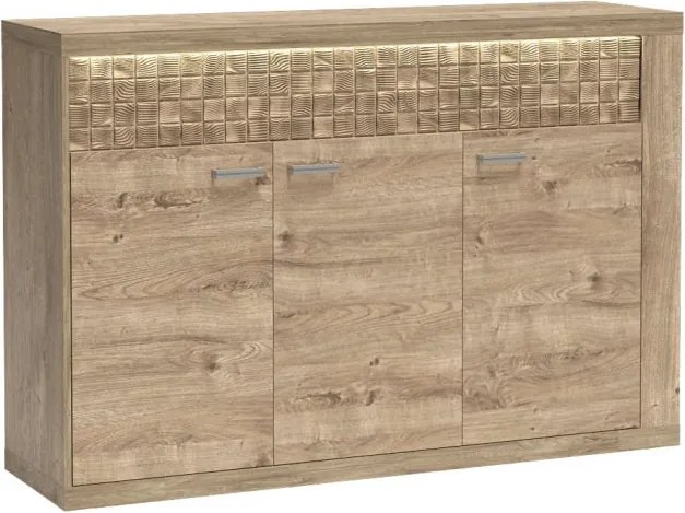 Natural N-8 komód, ribbeck tölgy, (LED-ek nélkül)