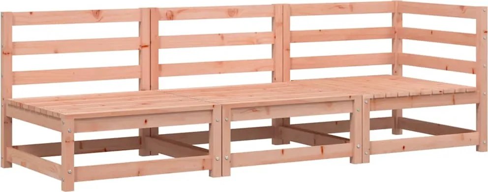 vidaXL háromszemélyes tömör duglászfa kerti kanapé