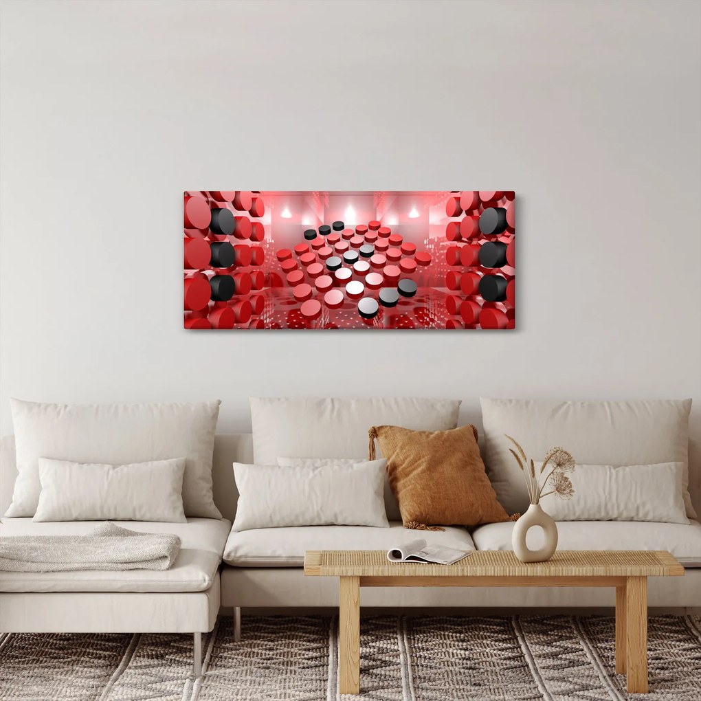 A gomb absztrakció képe (120x50 cm)