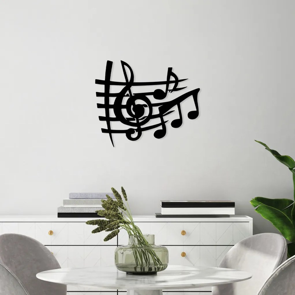 Musical fém fali dekoráció, 58×70 cm
