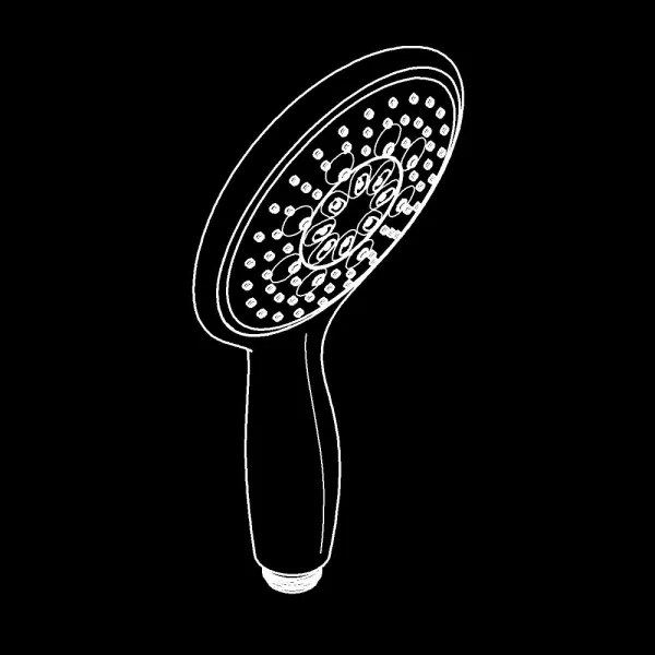 GROHE 26107000 - VITALIO RAIN 130 mm kézi zuhany, fényes króm