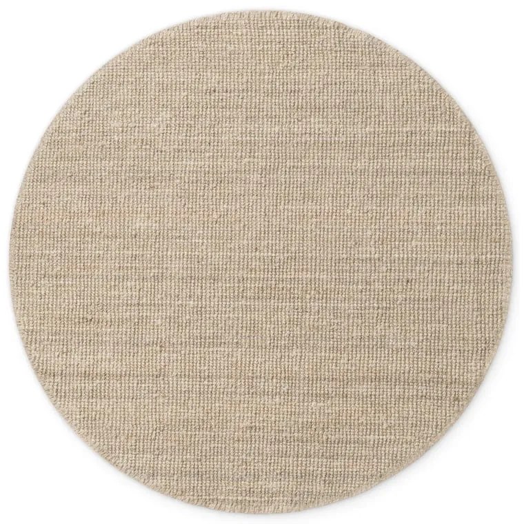 Krémszínű juta kerek szőnyeg ø 160 cm Bouclé Jaipur – Hanse Home