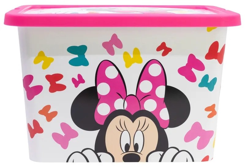 Disney Minnie Edgy Bows műanyag tároló doboz 7 L