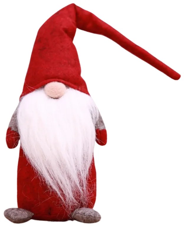 Karácsonyi manó HAPPY GNOME 44 cm, piros