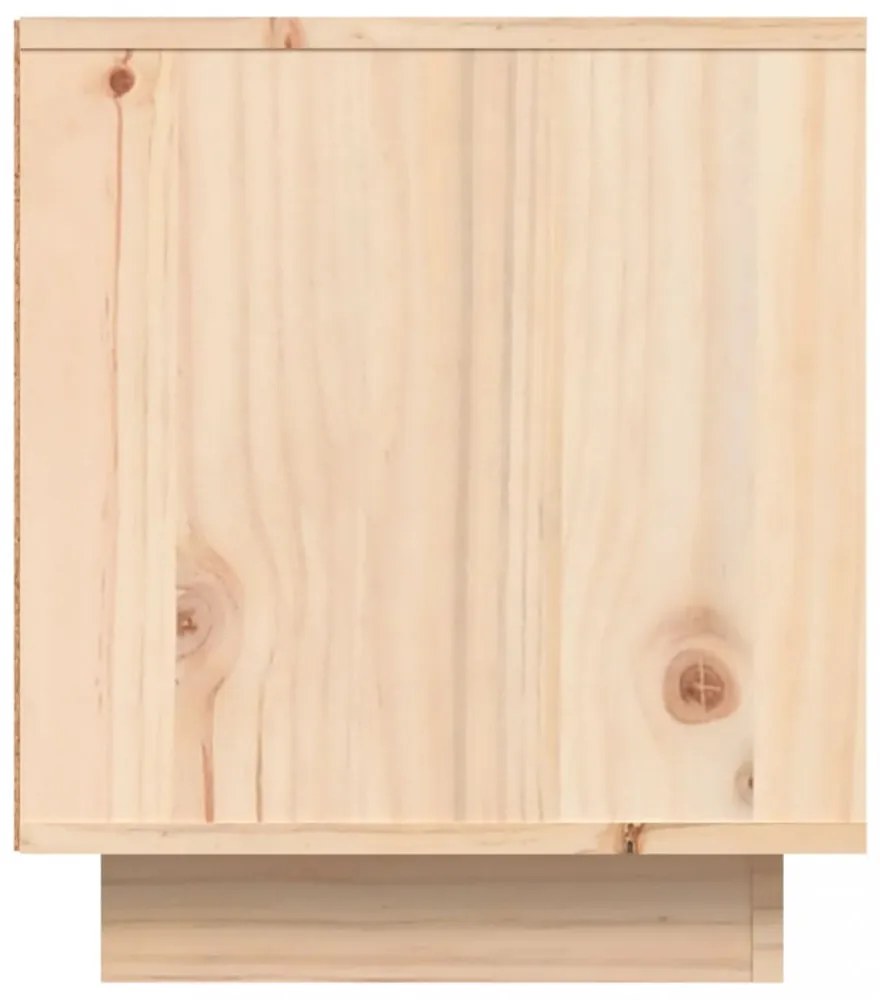 tömör fenyőfa TV-szekrény 80x35x40,5 cm