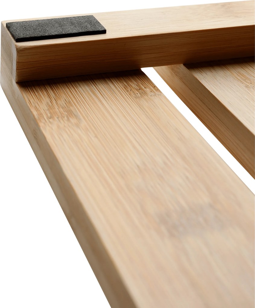 Csúszásgátló szőnyeg a fürdőszobába, természetes lakkozott bambusz, KLERA