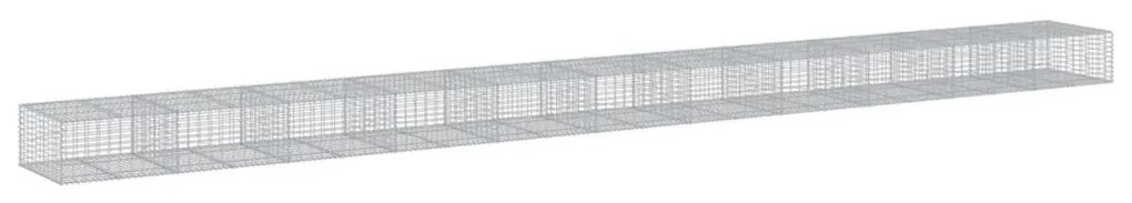 horganyzott vas gabion kosár fedéllel 1100 x 100 x 50 cm