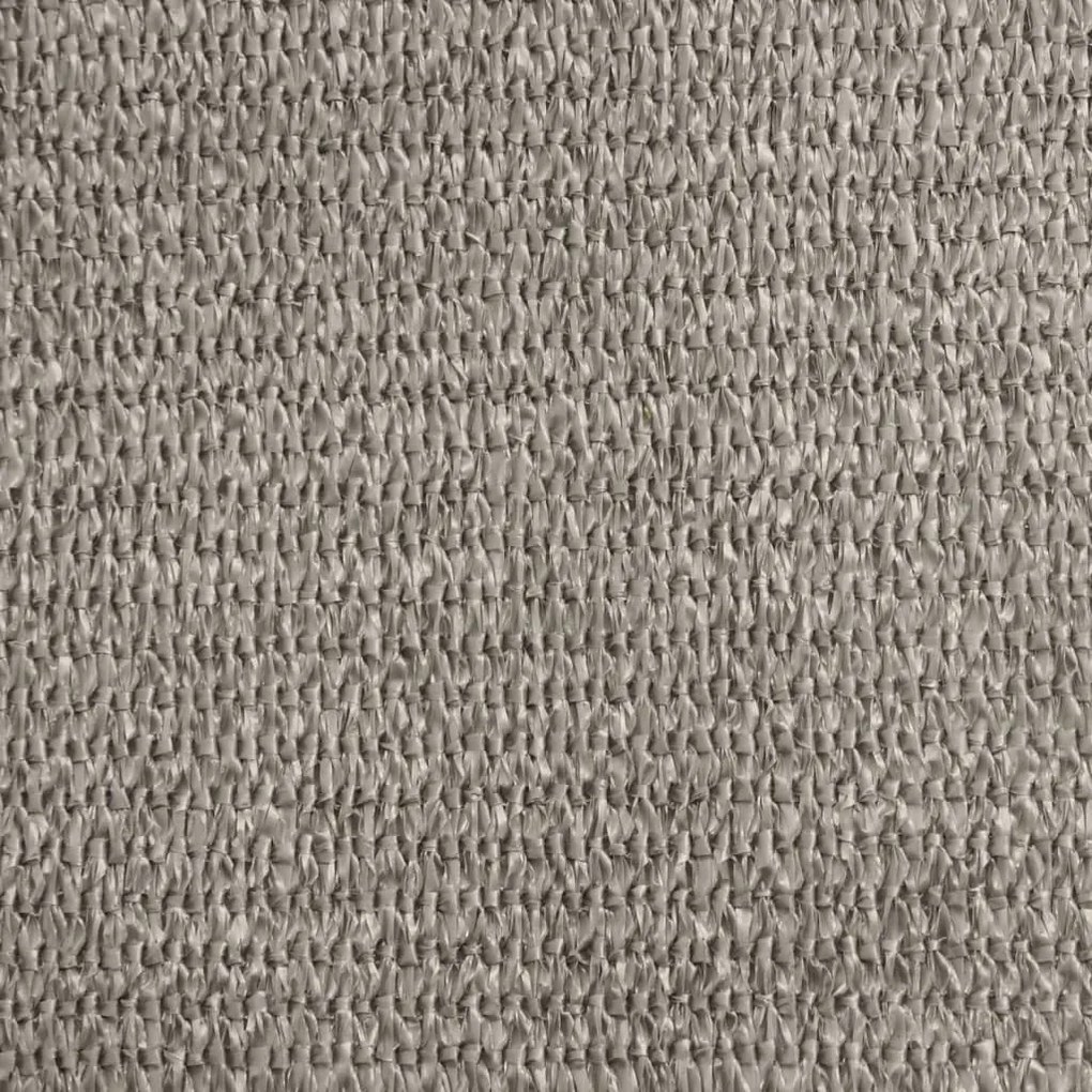 világosszürke négyszögletű HDPE napvitorla 160 g/m² 2,5x3,5 m