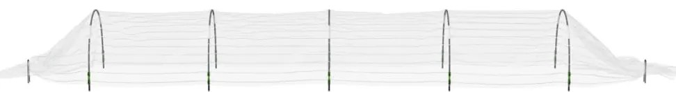 4 db üvegszál és polipropilén hálóalagút 1,5 x 5 m