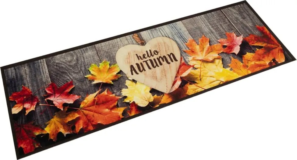 vidaXL mosható őszi mintás bársony konyhaszőnyeg 60x180 cm