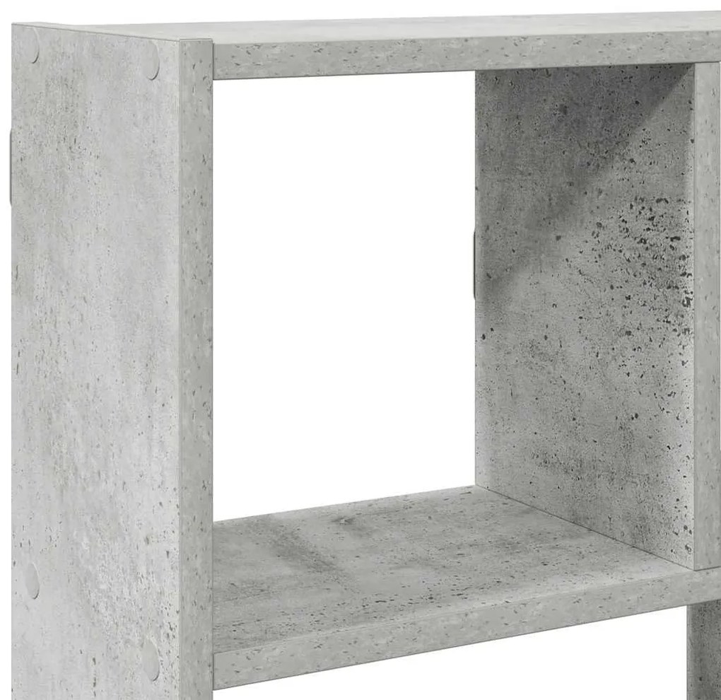 betonszürke szerelt fa fali kockapolc 12 rekeszes színű