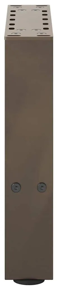 2 db natúr acél dohányzóasztal láb 40 x (30-31) cm acél