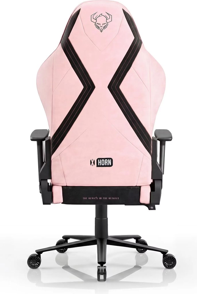 Gamer szék szövet Normal Size, fekete-rózsaszín: Diablo X-Horn 2.0 Akira Pink