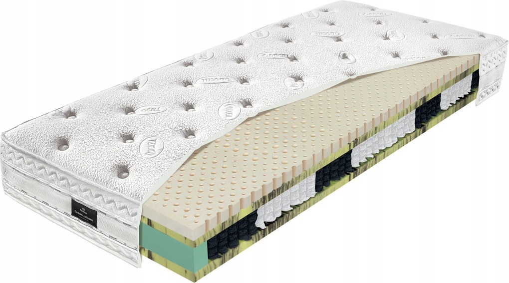 Zsebes-habos matrac Hybrid Herbal 90x200