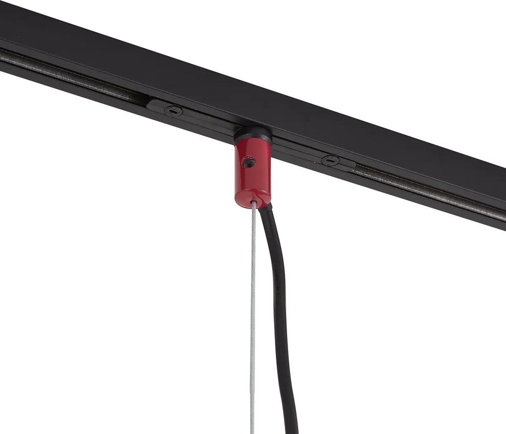 Design függőlámpa piros 1 fázisú sínrendszerhez - Slimline Sara