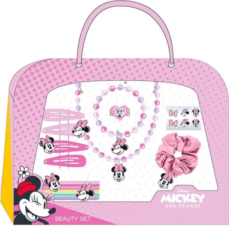 Disney Minnie Pink hajkiegészítő és ékszer szett 15 db-os