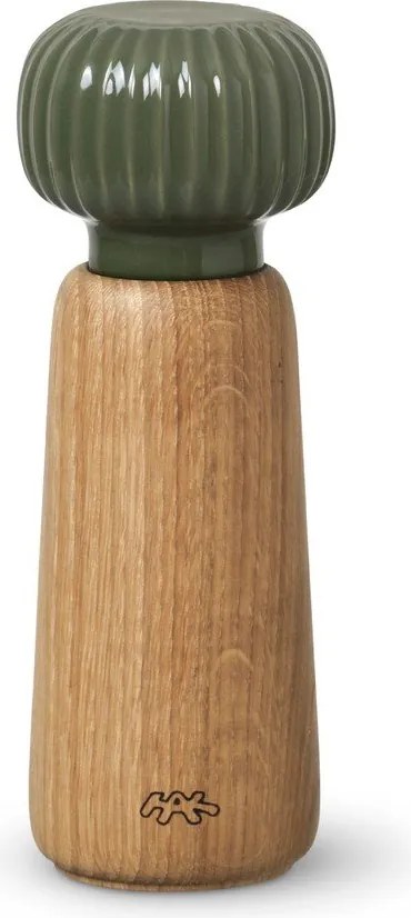 Zöld-natúr színű tömörfa só- és borsőrlő Hammershøi – Kähler Design