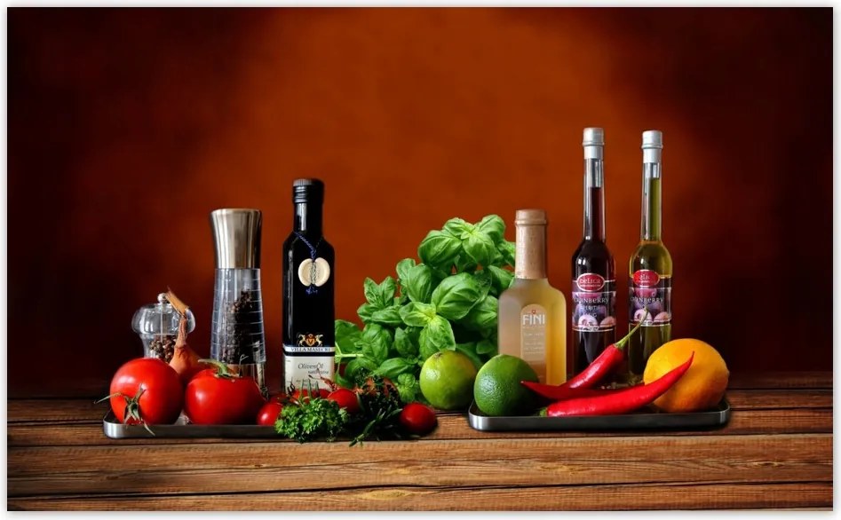 Fotótapéta flizelina 416x254 Zöldségek Fűszerek