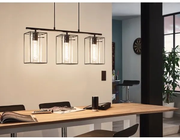 Eglo 49496 - Csillár LONCINO 3xE27/60W/230V