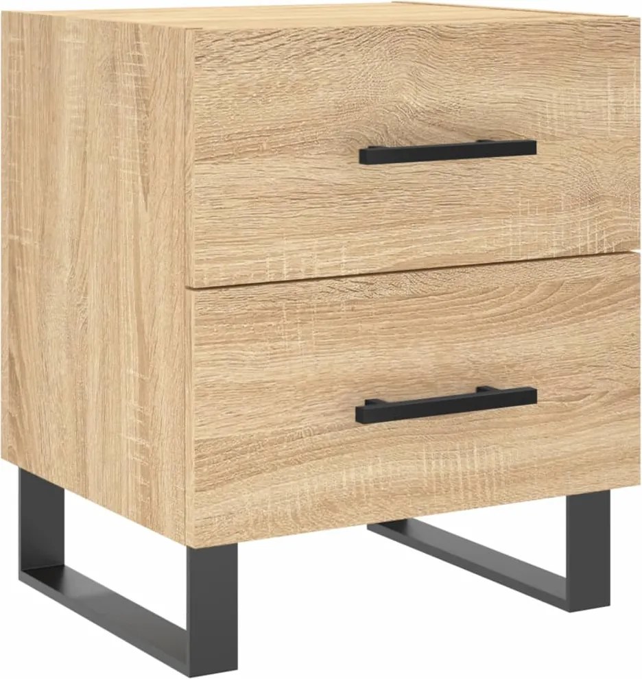 vidaXL sonoma tölgy színű szerelt fa éjjeliszekrény 40 x 35 x 47,5 cm
