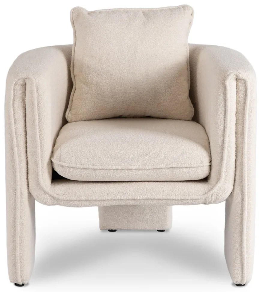 Designer Krém Bouclé Szövet Kárpitozással. GALA