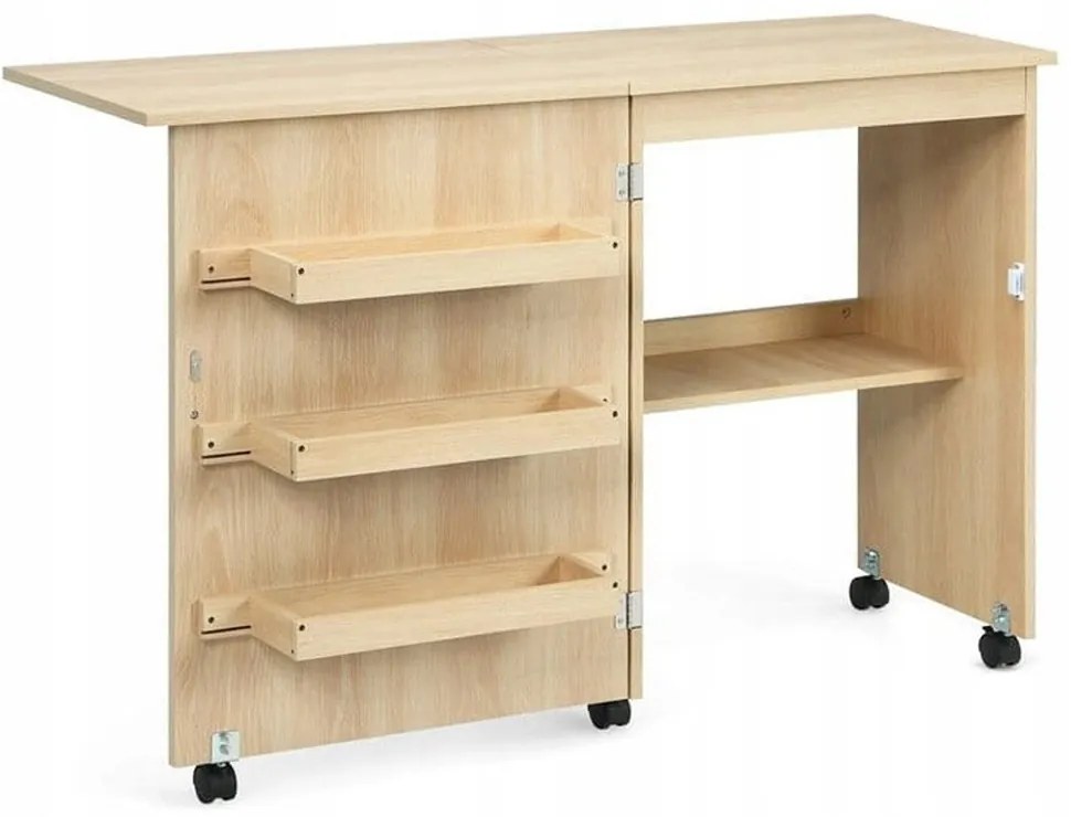 Varrógépasztal natúr