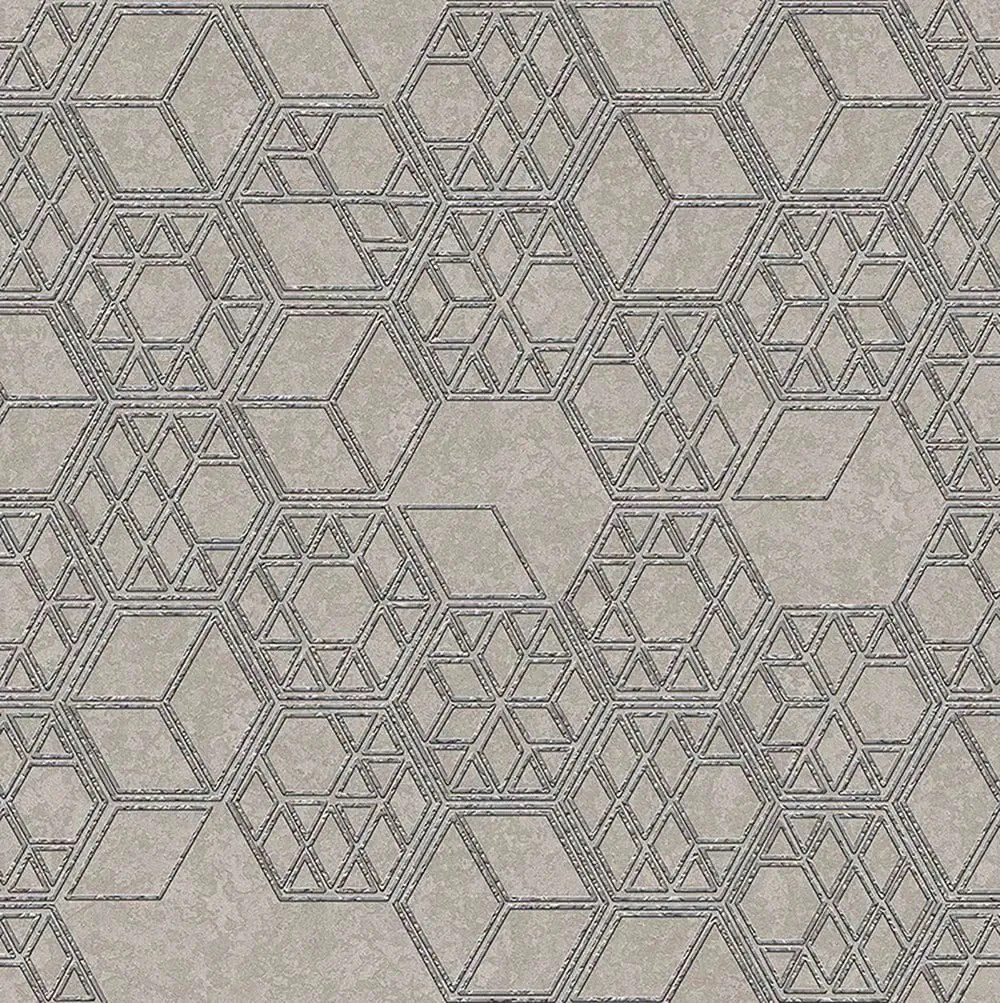 Tapéta Flizelin Geometriai Minta Négyzetek 3D