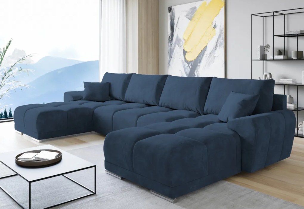 BEGIMIR U ágyazható sarok ülőgarnitúra, 365x85x183, monolith 77