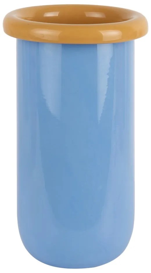 Kék üveg váza (magasság 25 cm) Plegado – PT LIVING