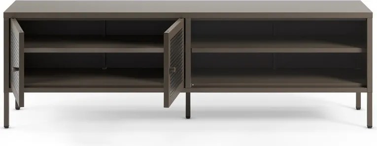 Szürke fém TV-állvány 160x50x35 cm Layna – Marckeric