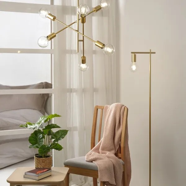 ONLI - Csillár zsinóron CROSS 6xE27/22W/230V