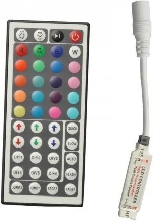 Rgb Vezérlő Ir Vezérlő Mini 44 key 72W Led
