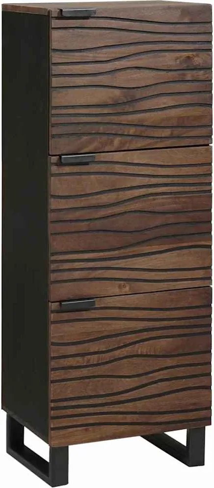 vidaXL Highboard Barna 40 x 33 x 110 cm tömör mangófa