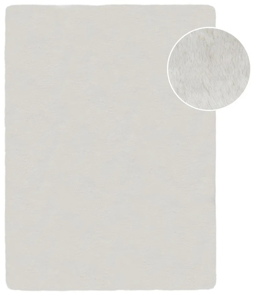 Fehér szintetikus szőrme szőnyeg 160x230 cm Ivy Luxury Fur – Flair Rugs