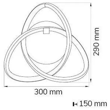 Wofi 4134.01.88.9000 - LED Fali lámpa INDIGO LED/14W/230V
