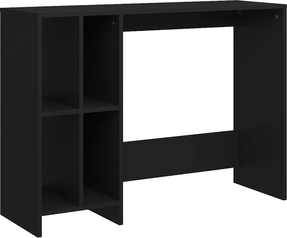 vidaXL fekete szerelt fa laptopasztal 102,5 x 35 x 75 cm