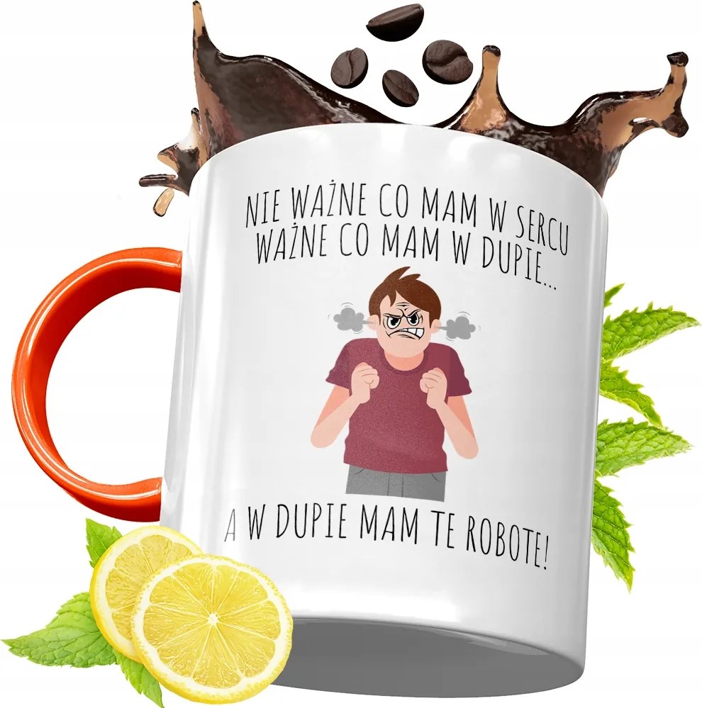 Narancssárga Vicces Bögre Vicces Ajándék fényképes nyomtatással