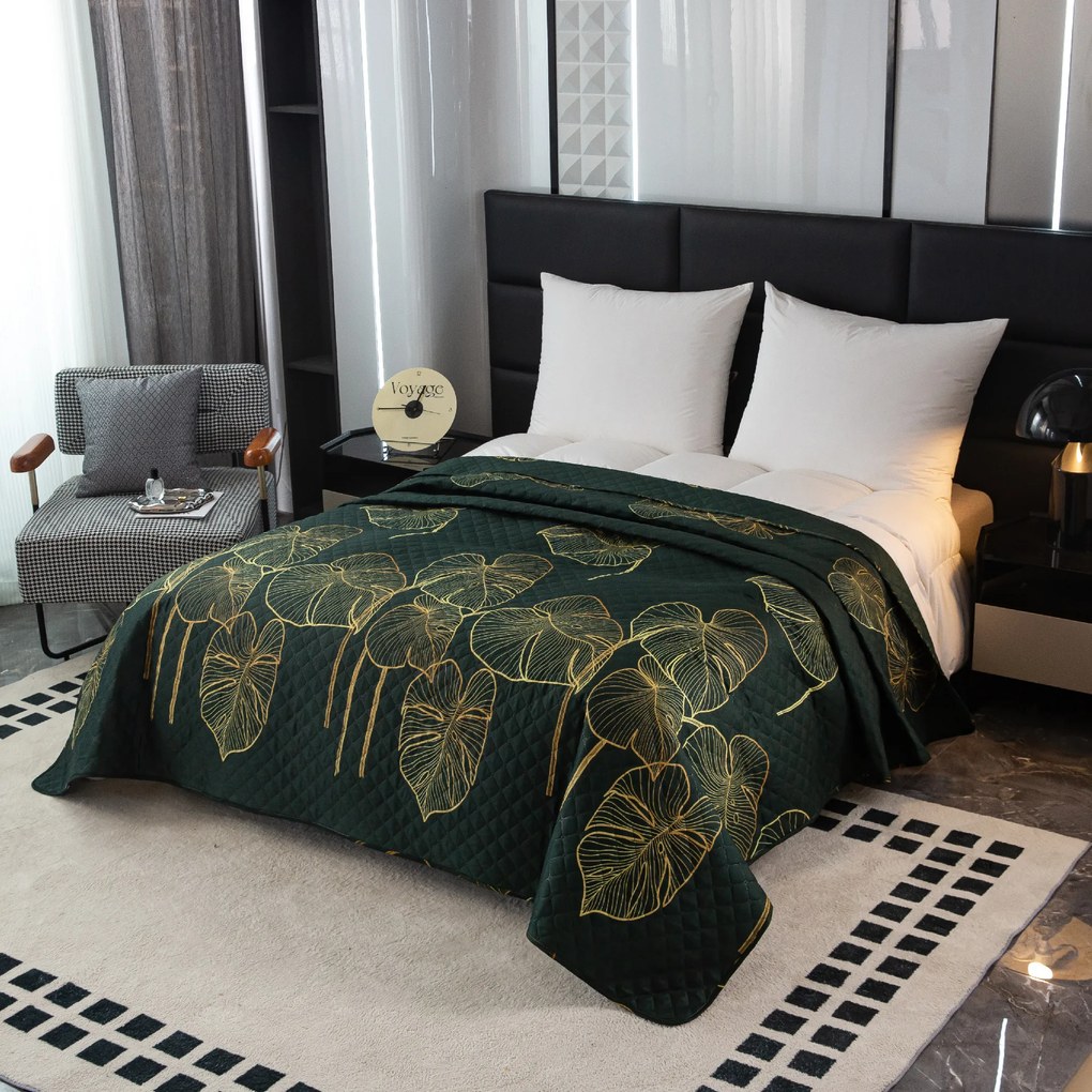 VENECIA ágytakaró sötétzöld Méret: 170 x 210 cm