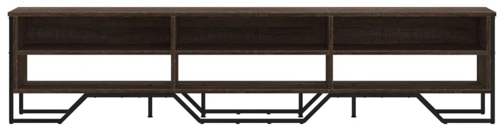 barna tölgyszínű szerelt fa TV-szekrény 180 x 34 x 41 cm